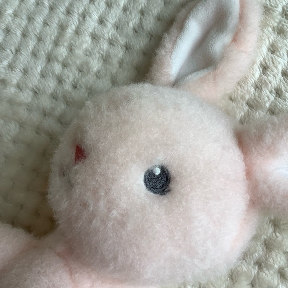 MTY International Co Fuzzy Plush Pink Rattle Bunny Rabbit Stuffed Animal Toy - Picture 9 of 12